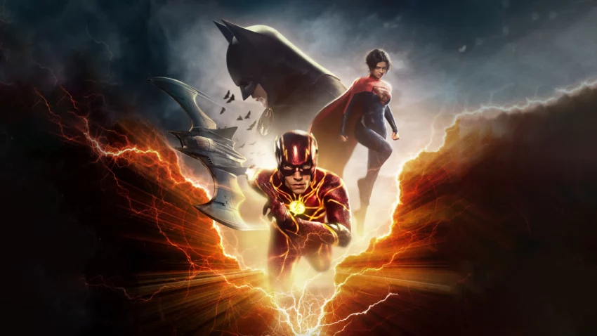 Bannière du film du DCEU de 2023, The Flash.