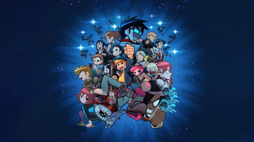 Bannière de la série Netflix, Scott Pilgrim prend son envol.