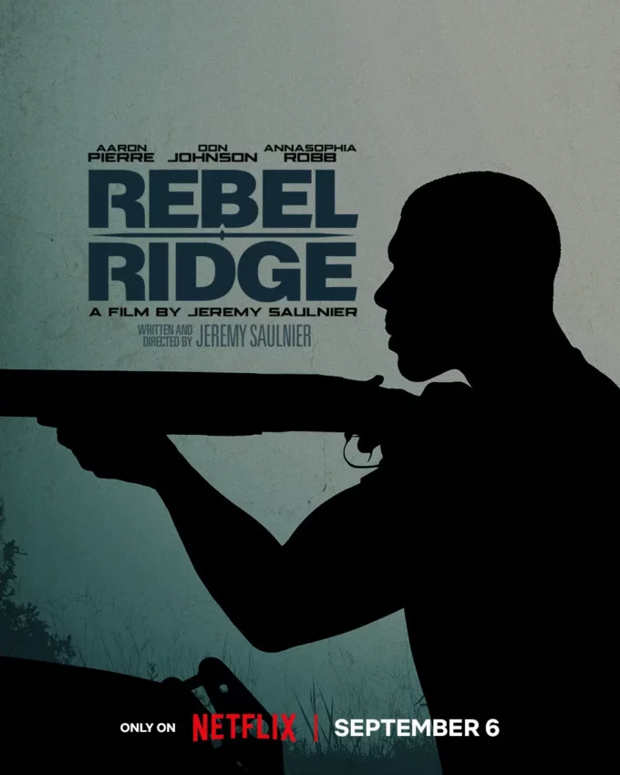 Affiche teaser du film Rebel Ridge avec Aaron Pierre.