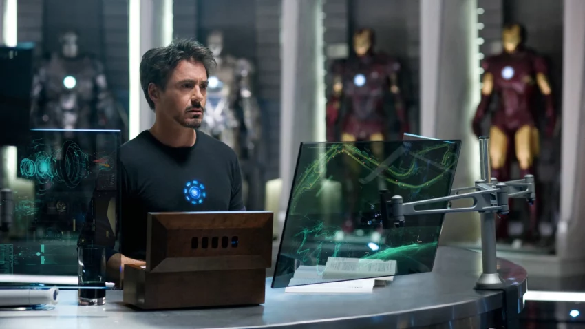 Photo du film Iron Man 2 avec Tony Stark joué par Robert Downey Jr.