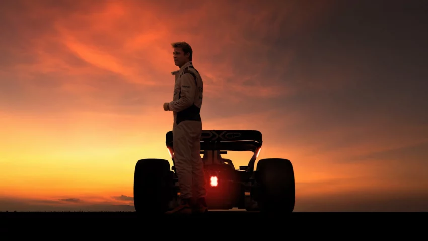Bannière du film F1 avec Brad Pitt.