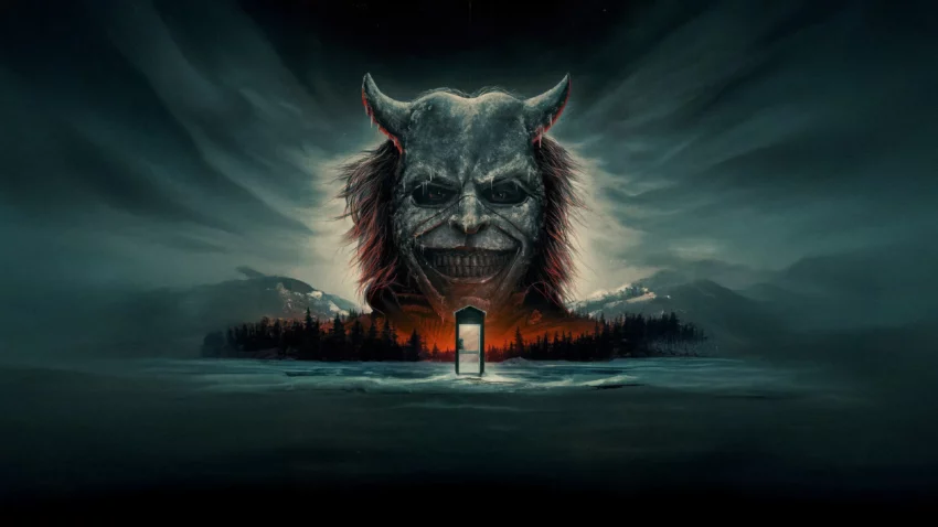 Bannière du film de 2025, Black Phone 2, avec Ethan Hawke.